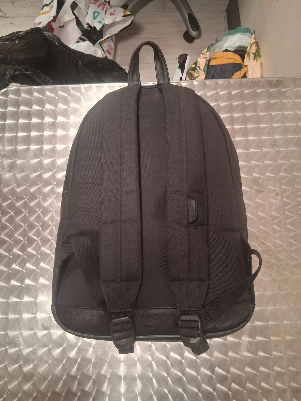 Herschel Classic Black Backpack with Front Zip Pocket